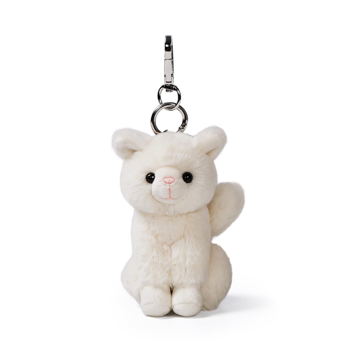 コ*ニ様 McHugs キーホルダー Amazon.co.jp: McHugs Well-behaved White Cat Bag Charm 白ネコ