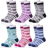 GUTE GESCHENKIDEE: Hochwertige Wollsocken sind eine großartige Geschenkidee, die Sie für Ihre Tochter, Ihr kleines Mädchen, Ihren Jungen in ihren Geburtstagen und Weihnachtsgeschenken auswählen können. Diese Kindersocken sind aus hochwertiger Wolle gestrickt, berühren sich weich, atmen frei, absorbieren Schweiß, geruchsneutral, warm halten, passend für Frühling, Sommer, Herbst und Winter.