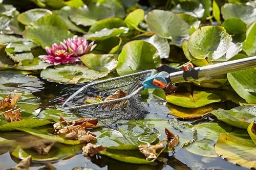 Gardena combisystem-Teichreiniger Vario 2: Teich-Kescher inkl. grob- und feinmaschigem Netz, ideales Gartenzubehör zur einfachen Reinigung des Gartenteiches (3230-20) – Bild 5