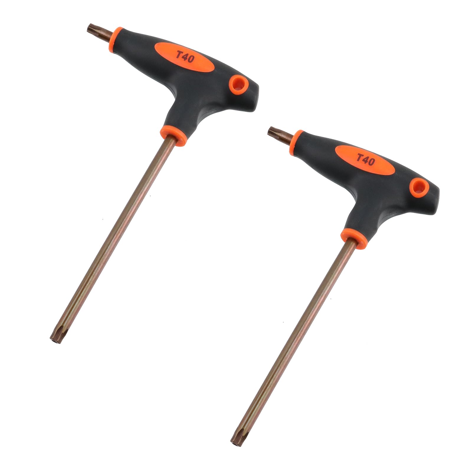 Antrader 2Pcs S2 Steel T40 Anti Tamper Proof Dual End Torx Screwdrivers