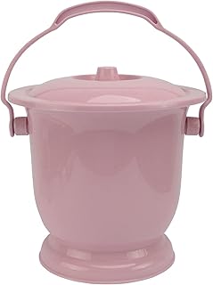 DOITOOL Portable Toilet Personal Mobile Toilet Urine Buckets Potty Urinals Travel Urine Collection Containers for Kids Adult Camping Car Travel and Queuing (Pink)