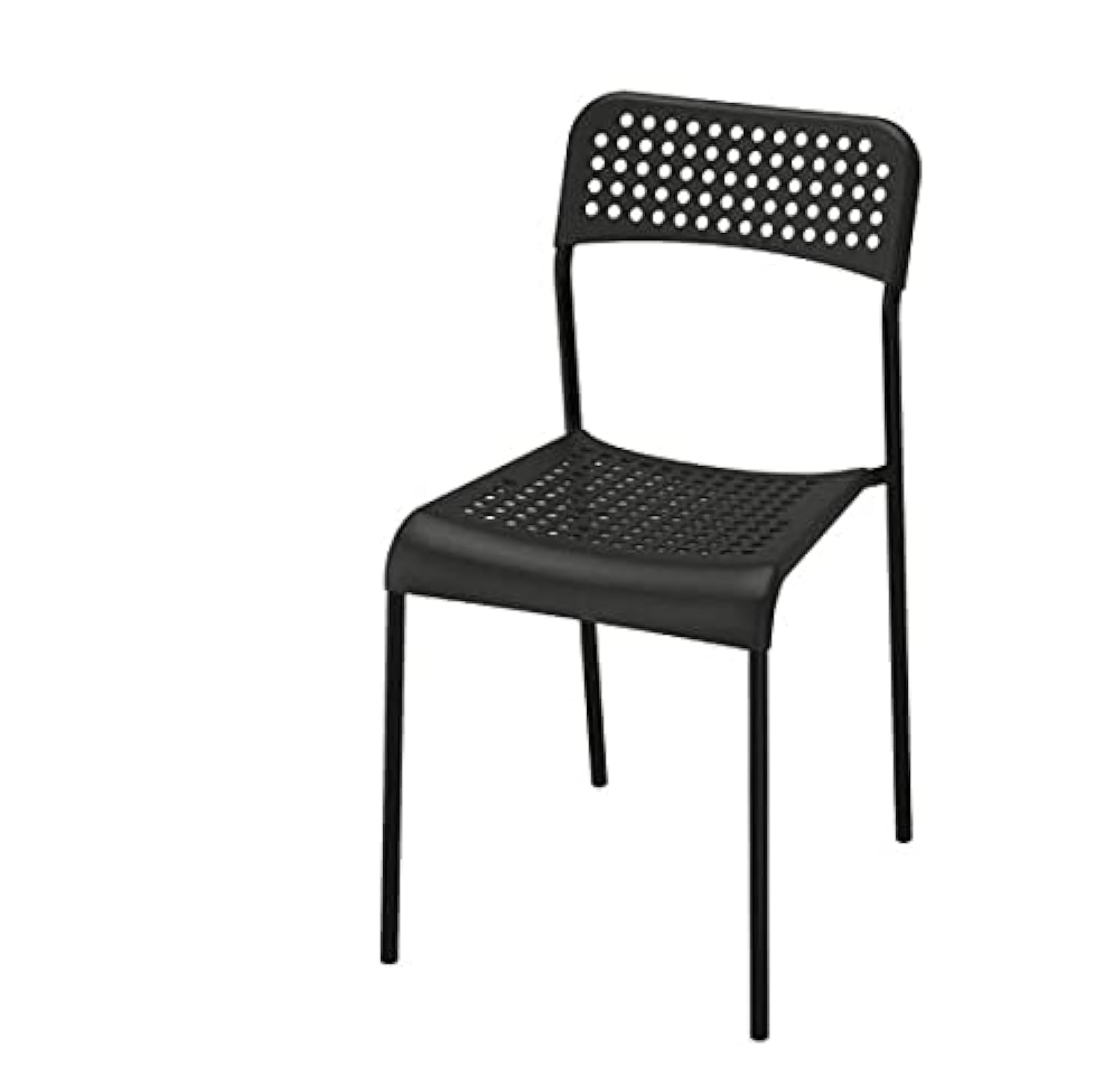 イケア IKEA ラタンチェア ブラック アジアンリゾート Ikea Adde Chair Pack of (2, Black)(Leg frame/ Cross rail: Steel