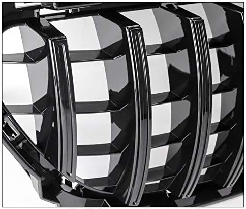 GT-R Style Front Upper Hood Grille Gloss Black Compatible with 2013-2016 CLA W117