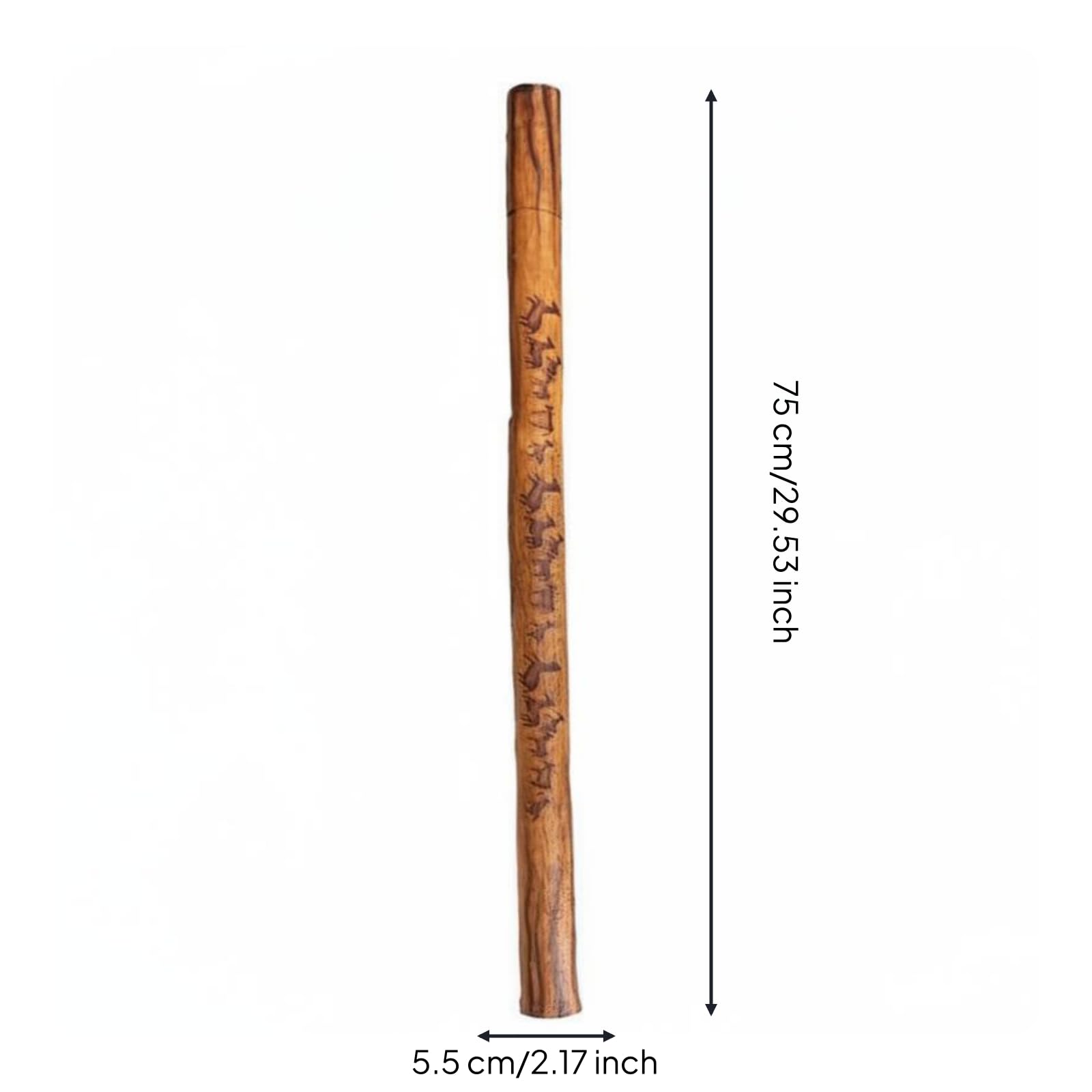 Percussion Percussione Artigianale Bambù Cilindro Sonoro Prodotto Manuale Dettagli Incisi Soffuso Adatto per Musica Studio Relax Regalo, Stile Sudamericano