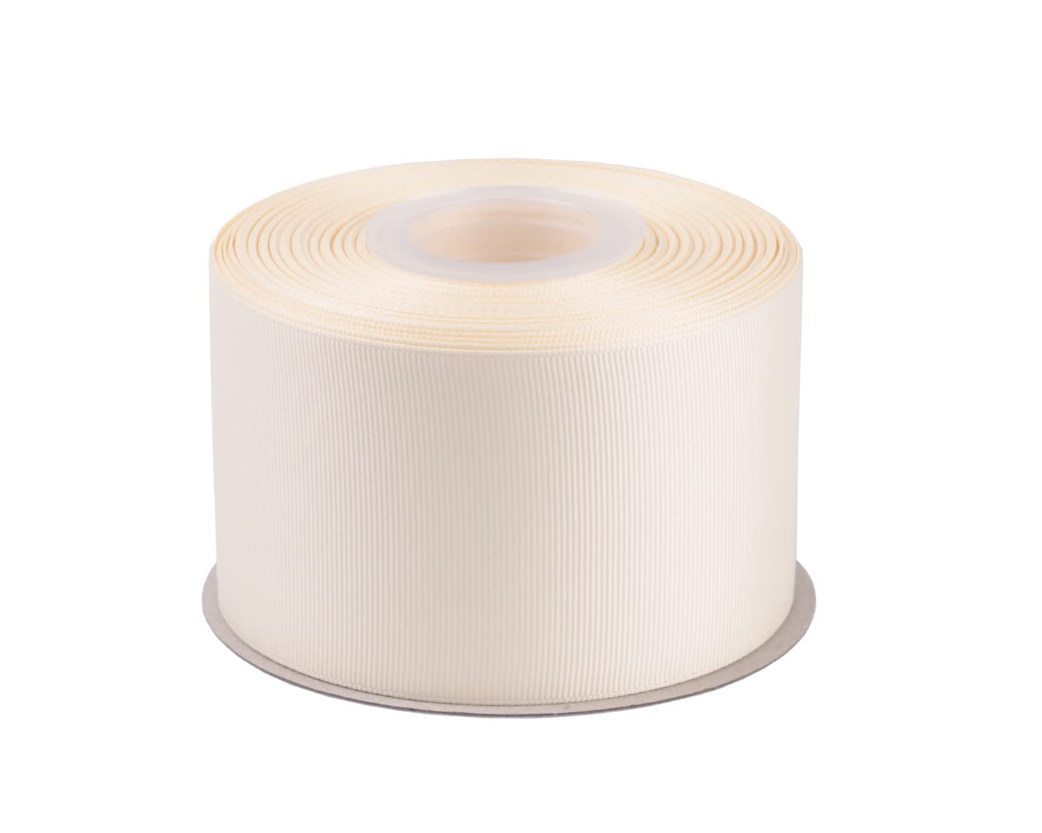 63mm X 22M Solid Grosgrain Ribbon for Gift Wrapping Parties Wedding Decoration, Crafts Sewing(Ivory)