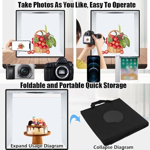 Photo Light Box profesional portátil plegable miniatura 6