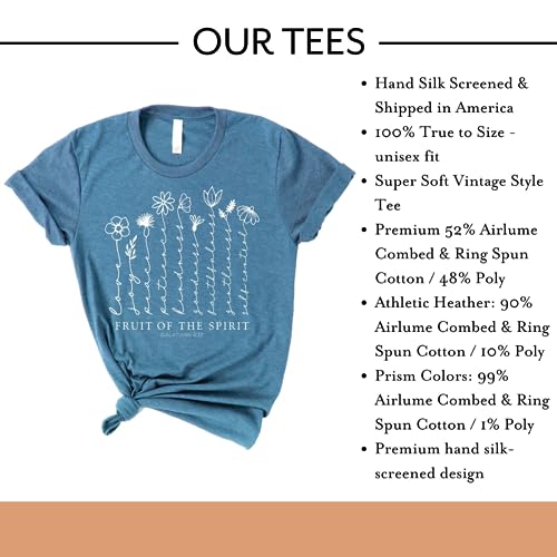 Love in Faith Shirts for Her | Fruit of The Spirit Tee | Christian T Shirts for Women | Faith Shirts for Her3