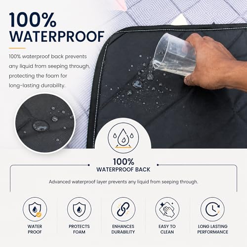 Image of Rhythm 3 Layer 1 Inch Foldable Mattress | Portable Lightweight Foam Bed | Comfortable Floor Sleeping Mat | Space Saving Design | Guest Bed Travel Camping Home Use | Multicolor 72x60x1