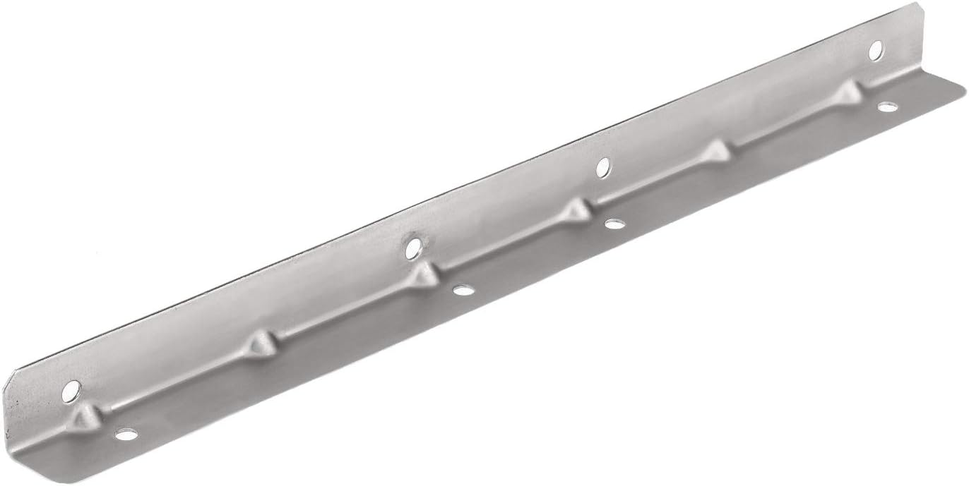 Rok Hardware 12 Heavy Duty Metal Corner Bracket Right Angle Structural Brace, 18 Gauge, Zinc Finish (25 Pack)