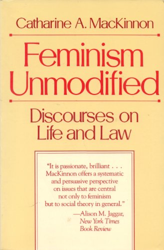 Feminism Unmodified B001E6MB4W Book Cover