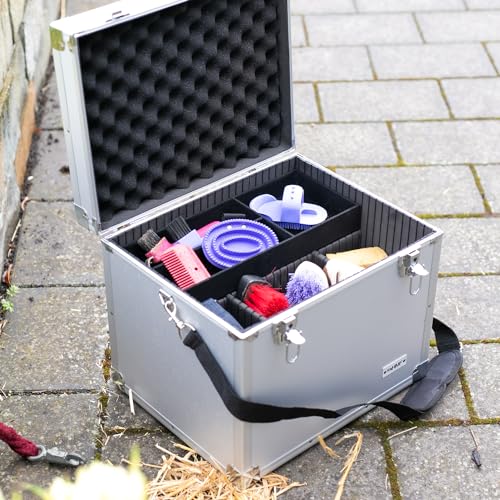 HMF 14802-02 Putzbox, Alu Aufbewahrungsbox, Universalkoffer, 41 x 33 x 36 cm