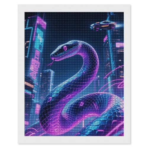 Peinture diamant imprimé serpent pour sublimer votre décoration de salon 5D