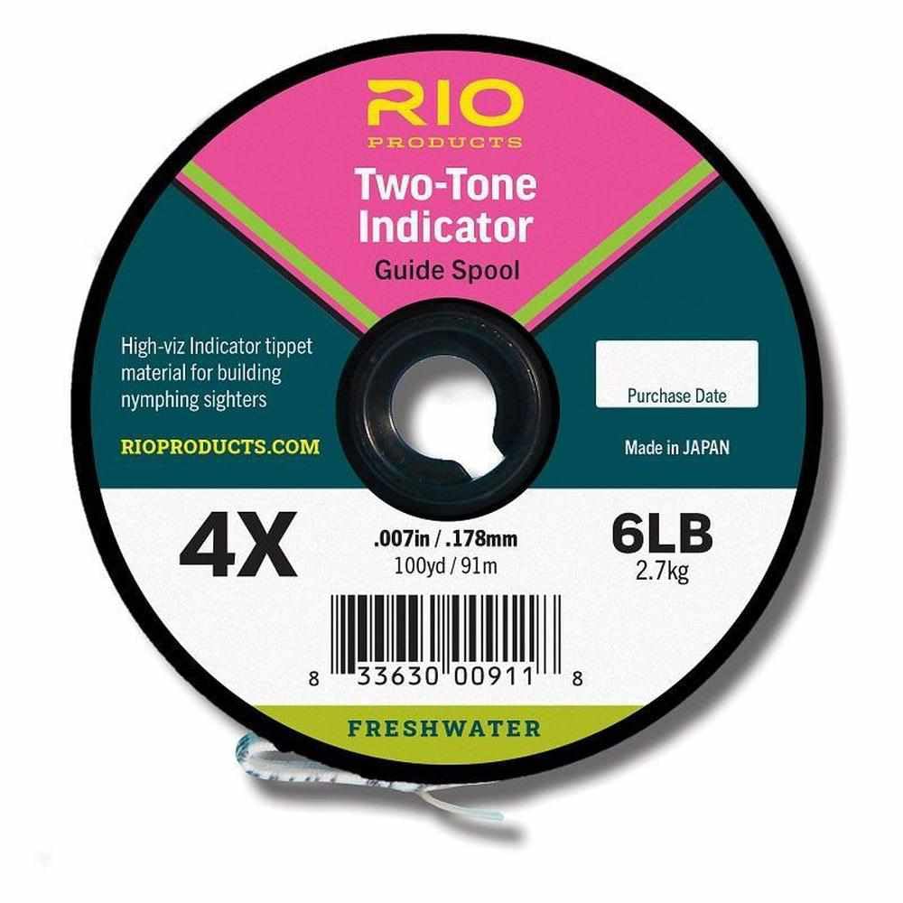 RIO 2-Tone Indicator Tippet - 4X Pink/ Chartreuse 100yds โ image 1