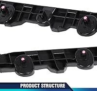 Vista 6 de PIT66 Juego de soportes de parachoques trasero izquierdo y derecho compatible con Nissan Altima Platinum 2019-2023, S, SL, SR, SV/Edición 2019 ONE