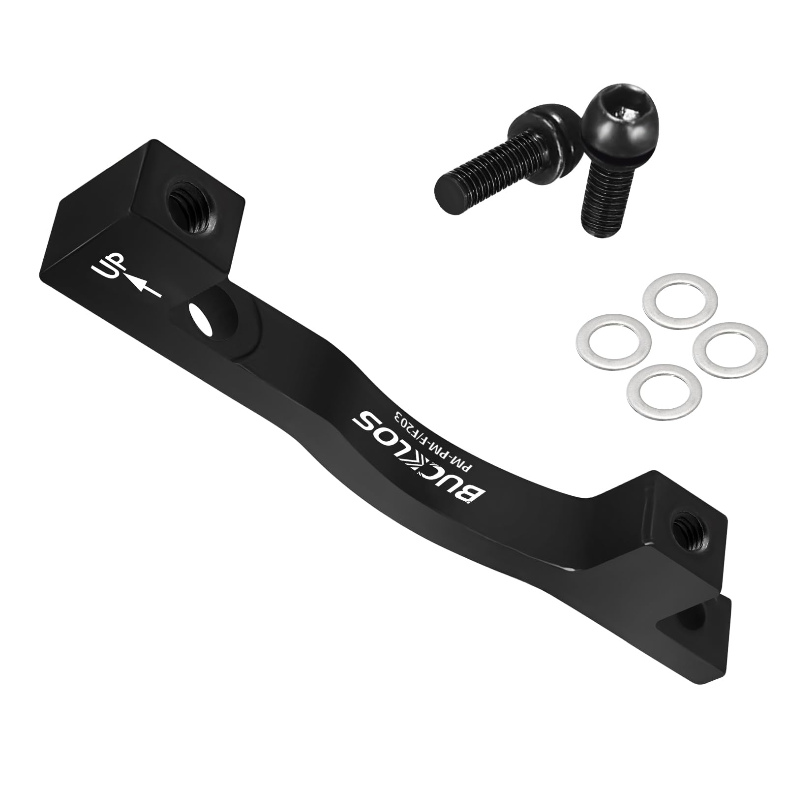 AEYINO Disc Brake Adapter,PM/Is Front Rear 180/203mm Disc Brake Rotor,CNC Machined Aluminum Alloy Caliper Mount Adapter for Mountain Bike