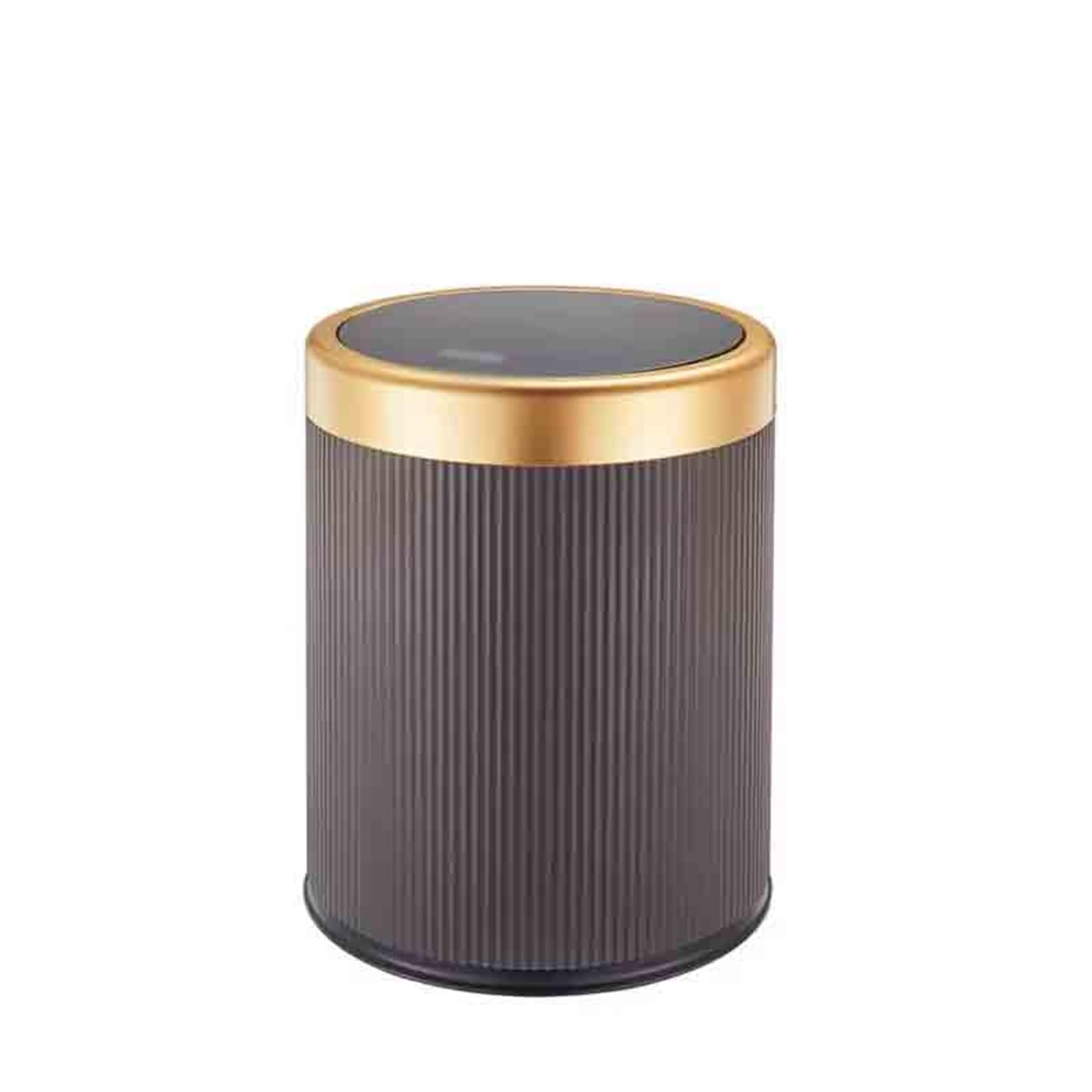 ZYYANSHOP Trash Cans Household Living Room Kitchen Bathroom Toilet Large Capacity Press With Lid Trash Can Wastebasket Garbage(Black,Medium)