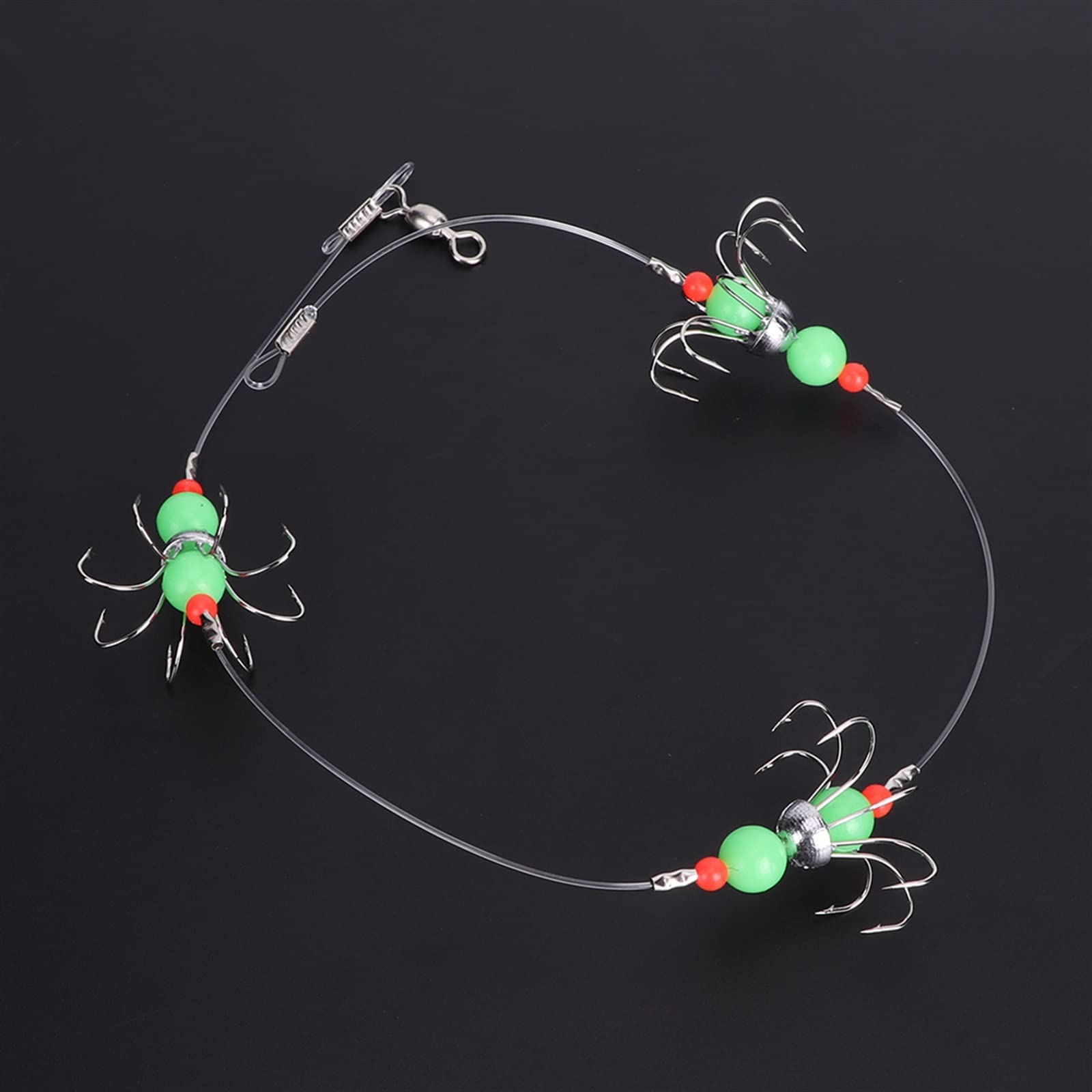 Ami da Pesca Luminoso Calamari Stringa Gancio Polpo Amo da Pesca 8 Artigli Spinato Amo da Pesca Fluorescenza Notte Amo da Pesca Linea Affronta Accessori Gancio da Pesca