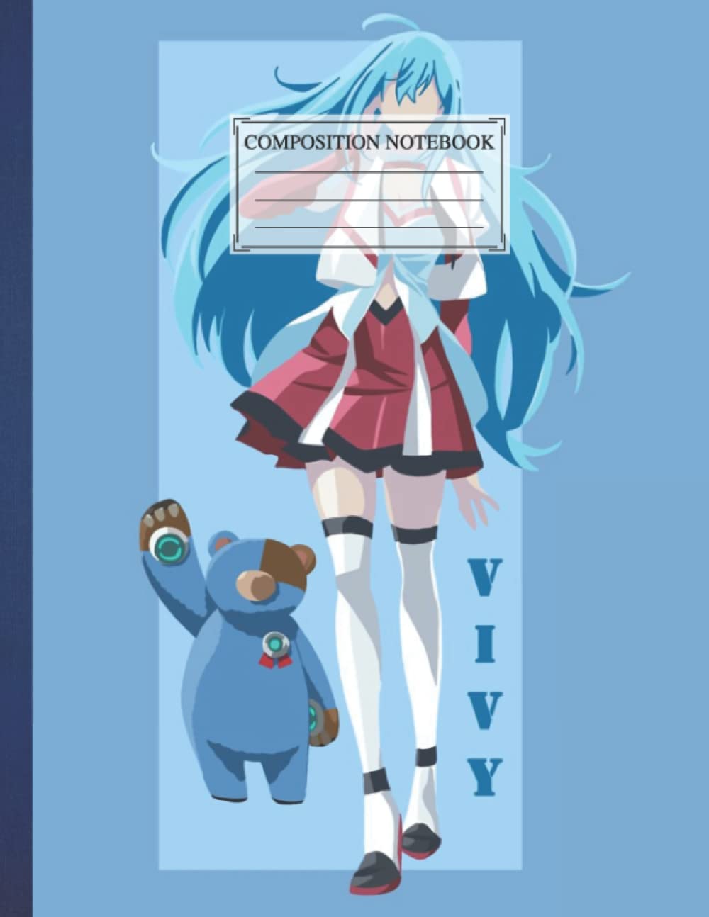 Composition NoteBook Vivy Size 8.5 x 11 In, 110 pages Space Stars Halloween Love For Children Students Teachers Love Teens Kids Perfect Gift Boys Girl Art Lovers