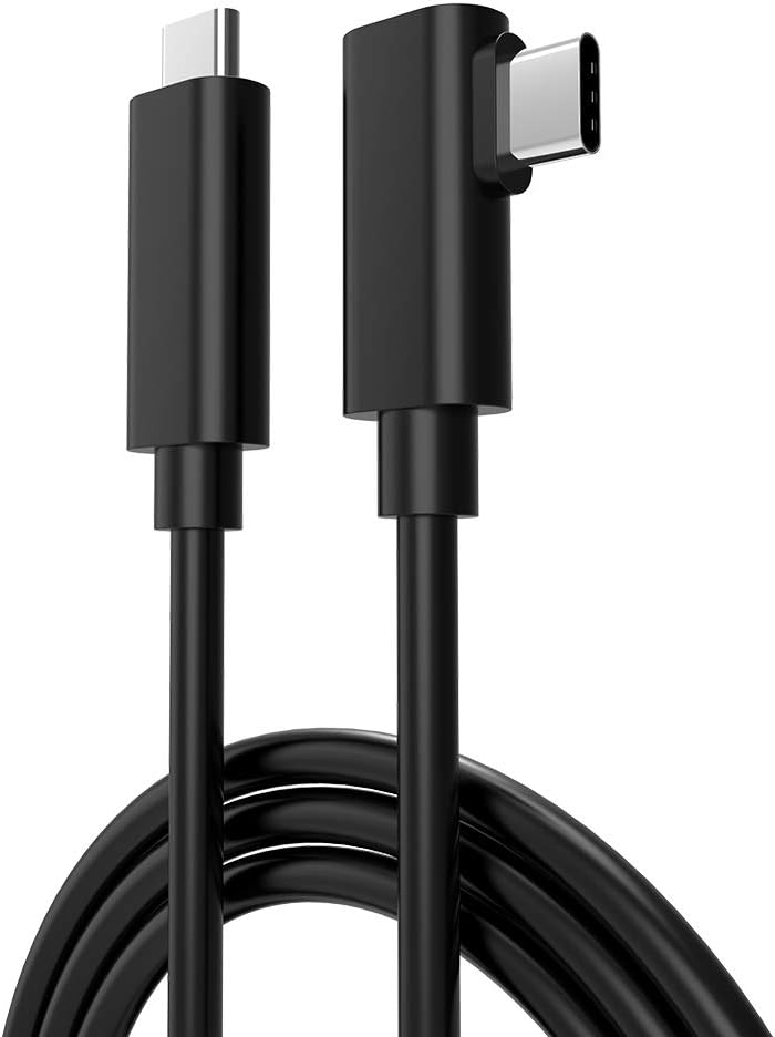Easy Hood USB C to C Cable 5M, 90 Degree USB 3.2 Gen Type C Data Cable 4K 60Hz Video Transfer for Sony A7C A7SIII A7RIV A7III A7RIII