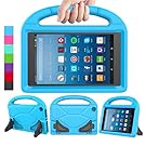 LEDNICEKER Kids Case for Fire HD 8 2018/2017/2016 - ShockProof Handle Friendly Convertible Stand Kids Case for Fire HD 8 inch Tablet (7th & 8th Generation Tablet, 2016 & 2017 & 2018 Release) - Blue