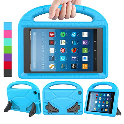 LEDNICEKER Kids Case for Fire HD 8 2018/2017 - Shockproof Handle Friendly Convertible