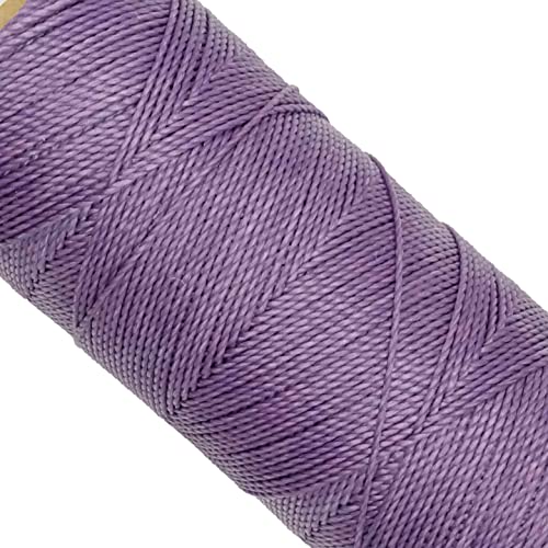 Linhasita Waxed Thread 100 g / 170 m Polyester 1 mm Thick Macrame, 30 Colours lilac