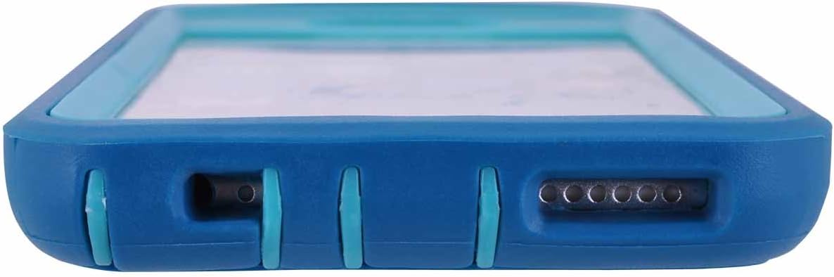 MAXCURY iPhone 7 Defender Case, iPhone 8 Case, Heavy Duty Shockproof Series Case for iPhone 7/8 (4.7") with Built-in Screen Protector (Teal/Lt Blue)