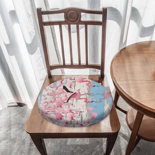Cojín redondo de flamenco con espuma viscoelástica para silla y sofá 8