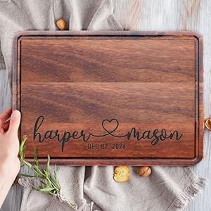 Personalized Engraved Cutting Board for Couples, Custom Couples Gift Ideas for Christmas Wedding Anniversary Engagement Housewarming, Anniversary Gifts for Men Women Parents, Wedding Gifts for Couples Personalized Engraved Cutting Board for Couples Custom Couples Gift Ideas for Christmas Wedding Anniversary Engagement Housewarming Anniversary Gifts for Men Women Parents Wedding Gifts for Couples