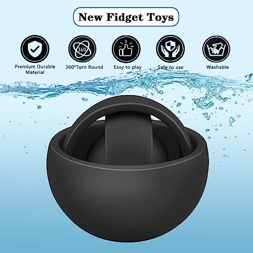 Steemjoey 3D Infinite Flip Fidget, Decompression Ball, Anxiety Relief and Fingertip Stress Relieving Sensory Toy for ADHD - Image 3