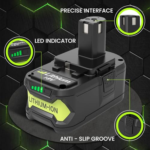 Image of 2-Pack 18V 8000mAh P108 Extended Runtime Replacement for Ryobi 18V Battery