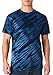 Dyenomite Men's Tiger Stripe Preshrunk Heavyweight T-Shirt, Large, Navy