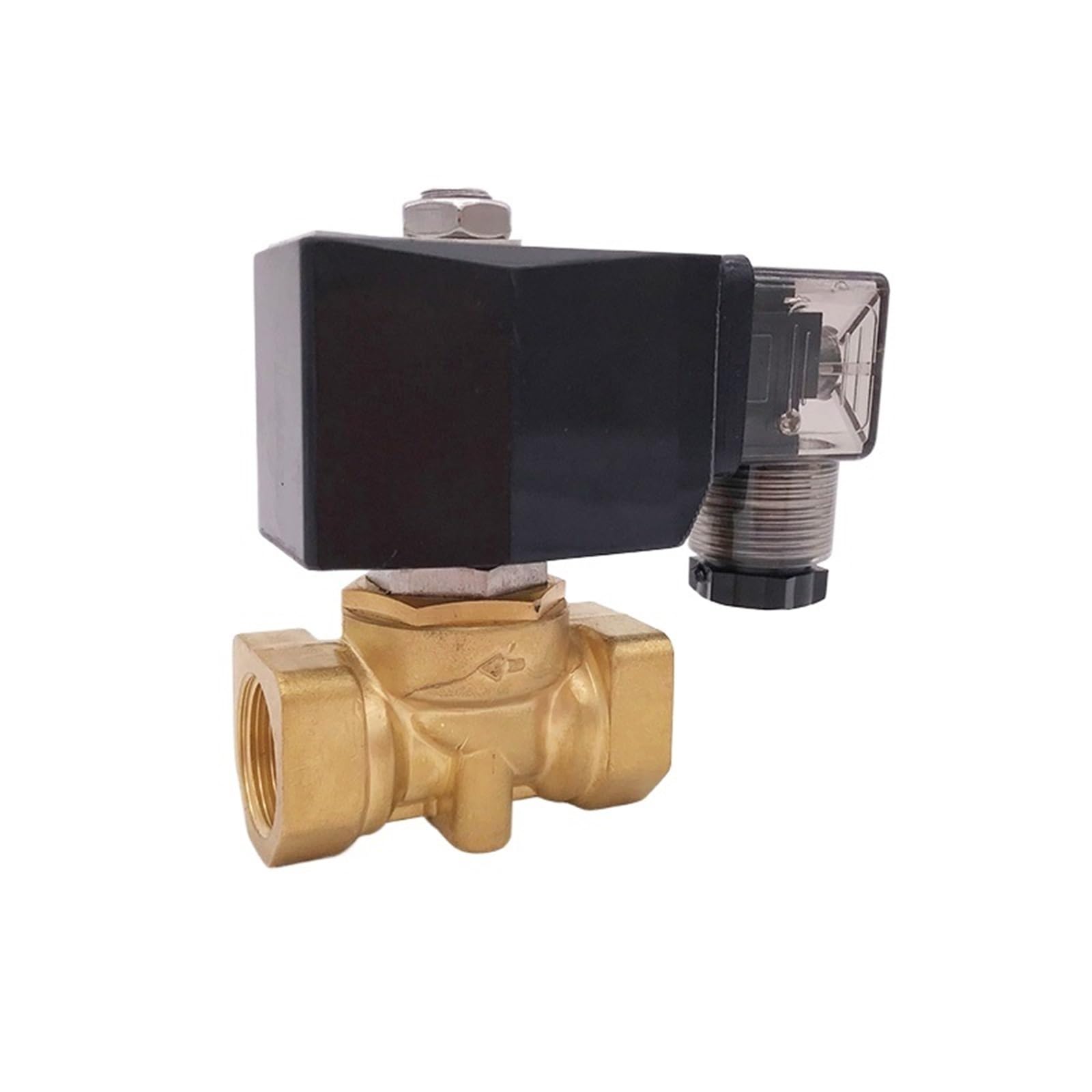 Tmddikhzpv 1/4 Normally Close 2 Way Brass Solenoid Valve 3/8 /2 Inch 20Bar Orifice 0Mm 220Vac(",Dc2v 6Bar)
