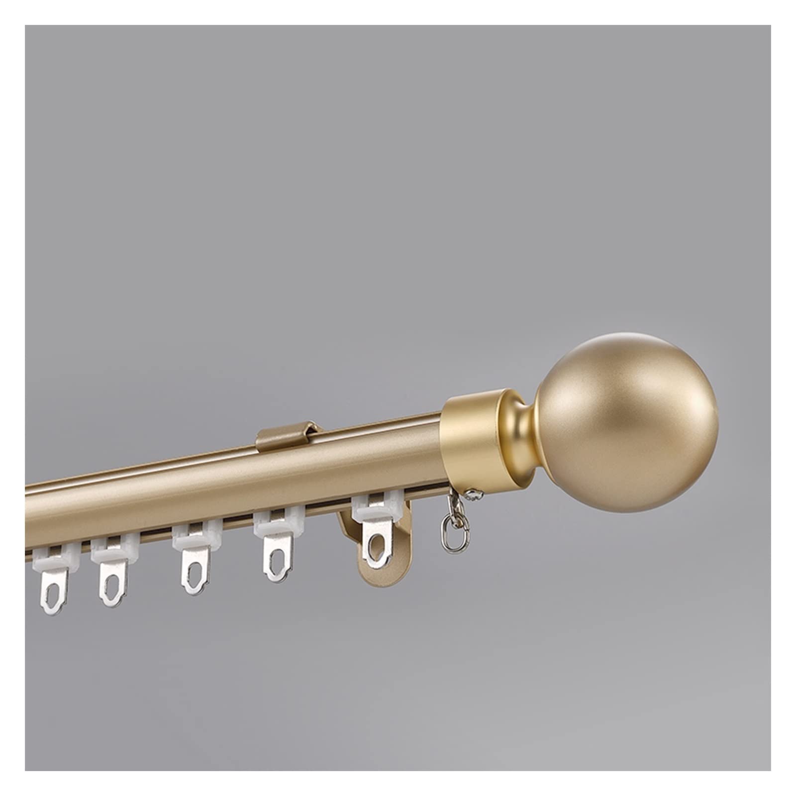Decorative Window Curtain Rod Wall Mount, Luxury Double Curtain Track, Blackout Drapery Rods, For Bedroom, Bay Window, Kitchen,Sliding Door(Color:Gold-A,Size:100cm/3.3ft)