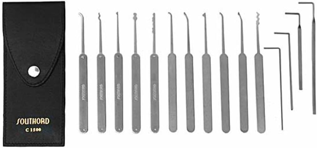 C1500 SouthOrd 15 Piece Lock Pick Set
