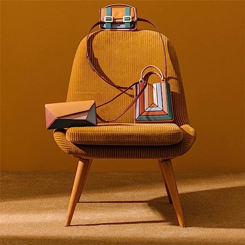 Multicolor Leather Tote and Crossbody Bag for Women with Detachable Strap