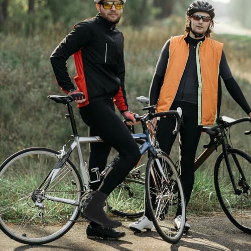 Cubiertas térmicas para calzado BESPORTBLE, 1 par, negras, tamaño 22x19 cm, para ciclismo y actividades al aire libre en invierno miniatura 6