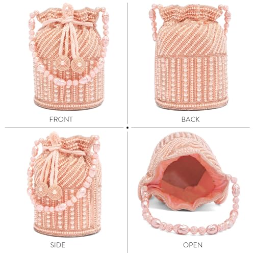 Image of Aheli Clutch Purses Gift for Women Handmade Evening Sling Handbag Stylish Bridal Fashion Bag