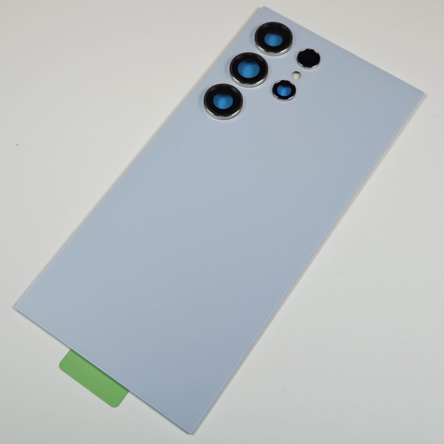 GREEN FUSION Compatible with Galaxy S24 Ultra Back Cover Replacement, S24 Ultra 5G SM-S928 Back Glass Door with Pre-Installed Camera Lens, Repair Tools & Instruction, Titanium Blue