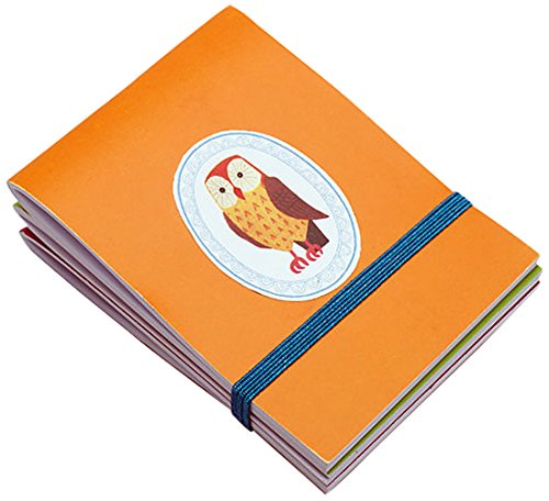 GNU Alain Gree Button Books Owl Jotter (Set of 3)