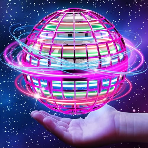 Lshfjnd Juguete de Pelota voladora Orb, Juguetes de Boomerang de Control Manual y Vuelo sostenido, Regalos para Gadgets y Juguetes para Edades de 6 a 10+ años, Niños, Niñas, Adolescentes (Púrpura)