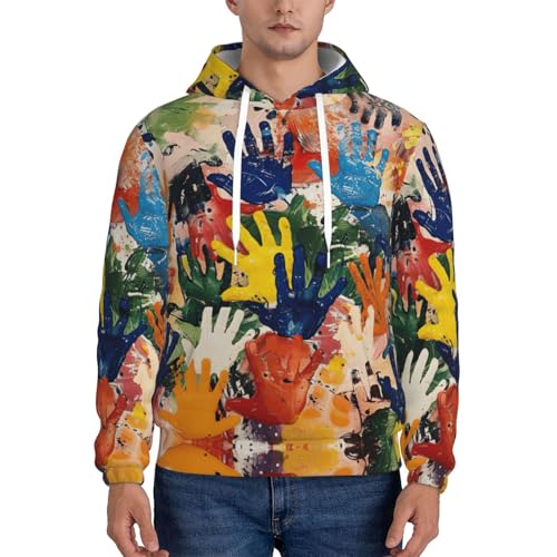 Sweat à capuche homme pull manches longues confortable usage quotidien - 2