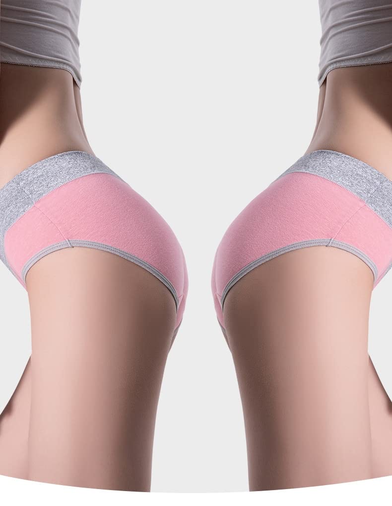 Culotte 5 Pack Femmes Soldes Solid Solid Slips Coton Plus Taille