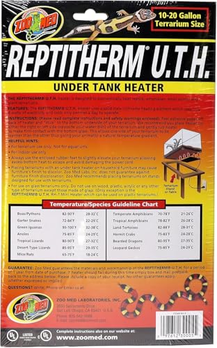 Calentador para reptil bajo tanque 8W 11x11x4.5in miniatura 2