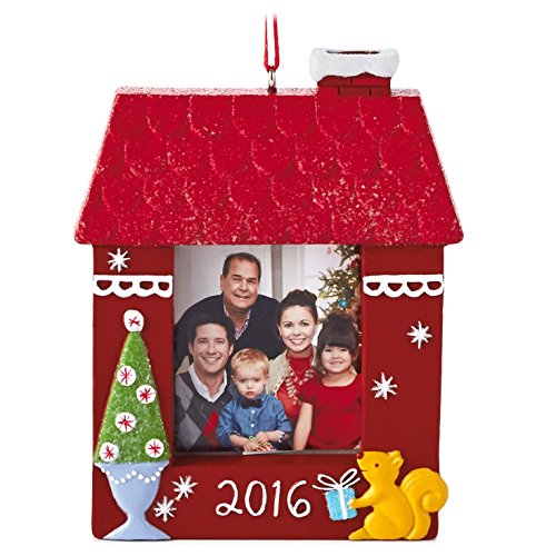 PDTXCLS Hallmark 2016 Gingerbread House Photo Frame Gift Ornament
