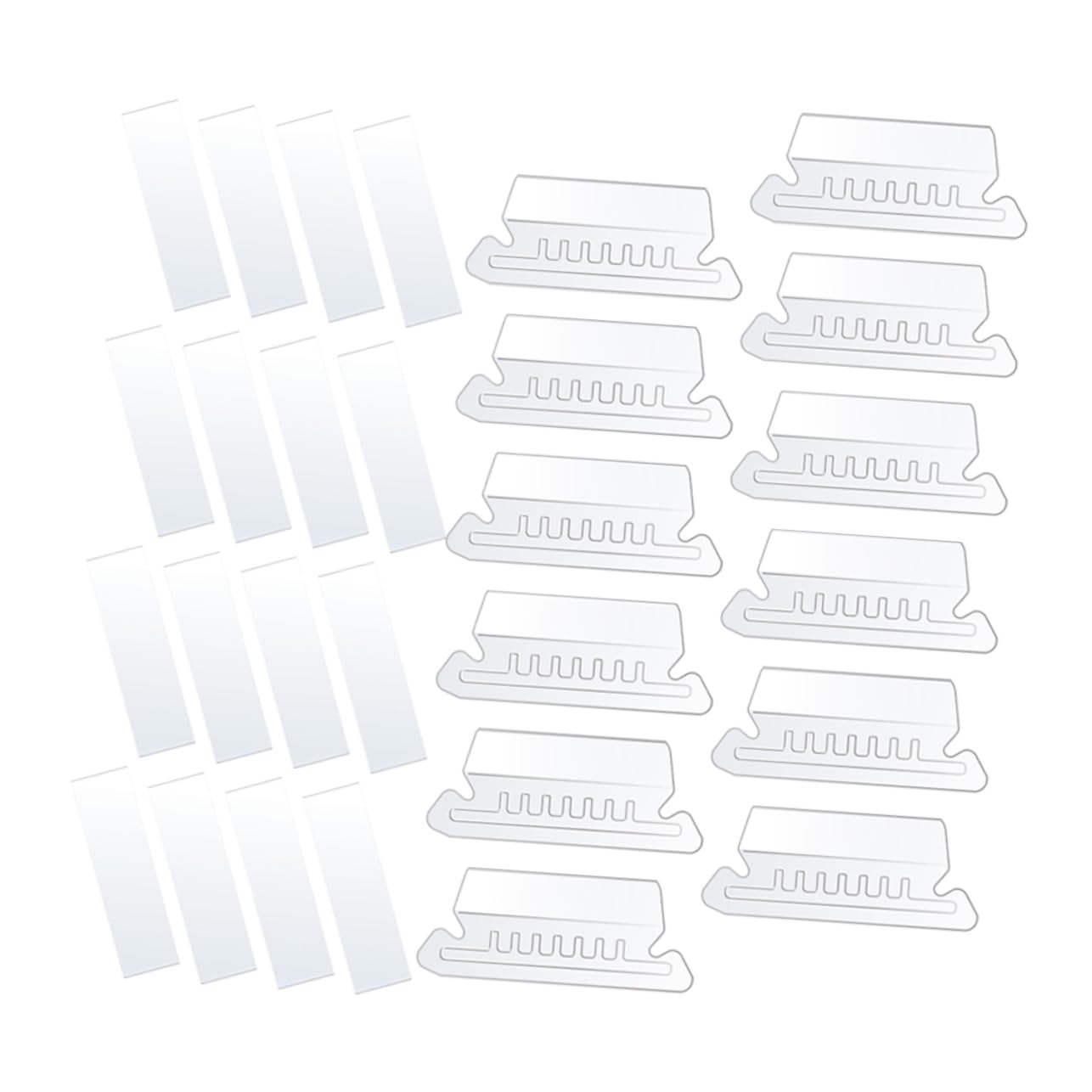 Housoutil 4 Set Etichette per Trasparenti Etichette e Clip per Appese per Documenti e Archiviare Ordine