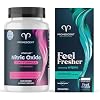 Promescent VitaFLUX Women's Nitric Oxide Booster Supplement + Flushable Wipes for Adults, Personal Cleansing Hygienic Wet Wipes for Men and Feminine Use