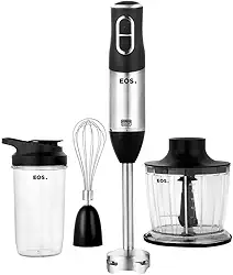Mixer 3 Em 1 Eos Emx02 2 Velocidades 600w Inox com Preto 110v