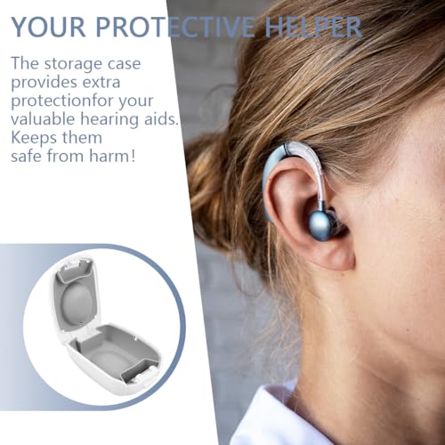 FERCAISH Portable Waterproof Hearing Aid Storage Box, Fall-Proof (White), 8.5 cm x 8.5 cm x 8.5 cm - Image 4
