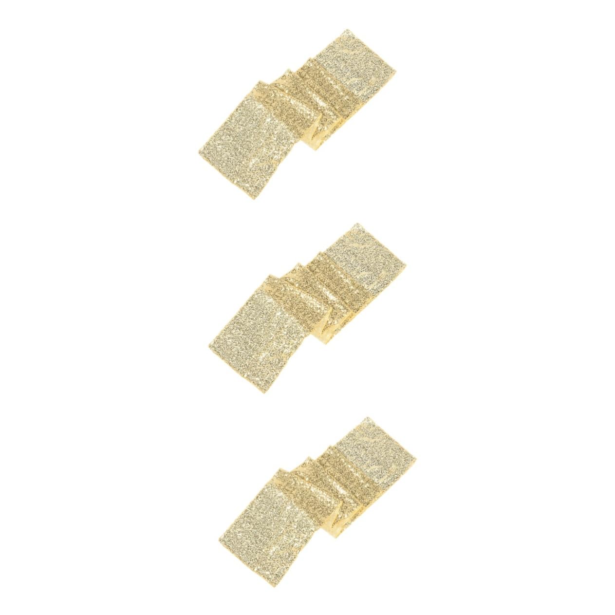 Chemin de table sequins dorés TOPBATHY de style élégant pour réceptions